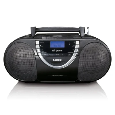 Afbeelding van Lenco SCD 6900BK Draagbare radio CD speler met DAB+ en Bluetooth® Grijs Black Silver