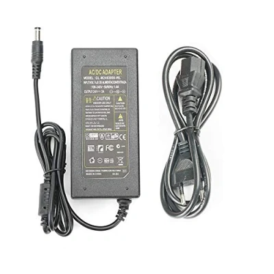 Afbeelding van 24V 3A Voeding Adapter 72W Transformatoren,AC100 240V to AC/DC24V Omvormer met 5,5mm * 2,5mm DC Stekkeradapter voor LED Strip,LCD Monitor