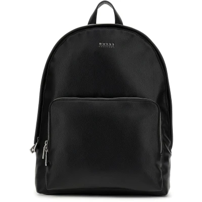 Afbeelding van GUESS Vrije tijd Rugzak met laptopvak Milano Compact Backpack Black Zwart