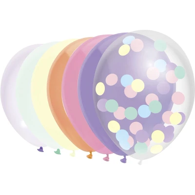 Afbeelding van Ballon Haza uni 30cm 10 stuks pastel assorti