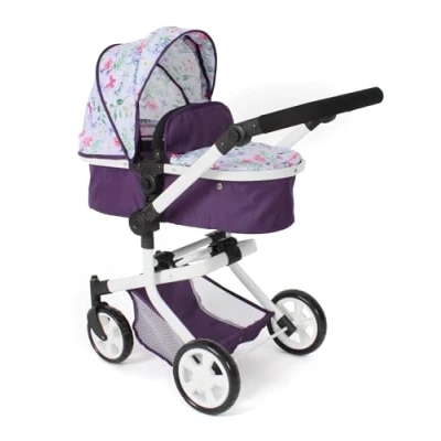 Afbeelding van Bayer Chic 2000 Combi Poppenwagen Mika Flowers Lila