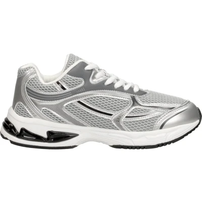 Afbeelding van SUB55 Sneakers laag, Dames, Maat: 37, Zilver Kunststof/ textiel