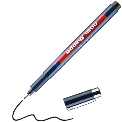 Afbeelding van Fineliner edding 1800 0.7mm zwart