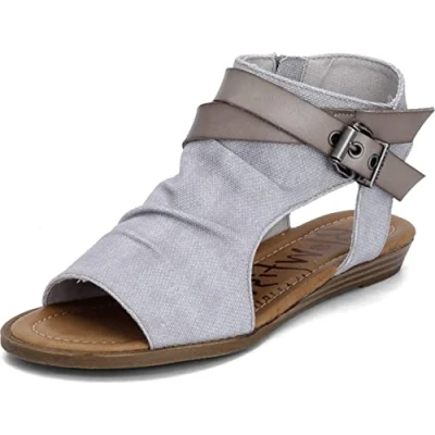 Afbeelding van Blowfish Malibu Balla4earth, mocassin voor dames, Beschermhoes van gerecycled kunststof, rookkleurig