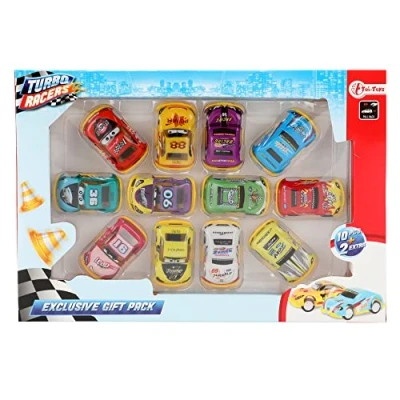 Afbeelding van Toi toys Raceautoset Turbo Racers Junior Pullback 12 delig