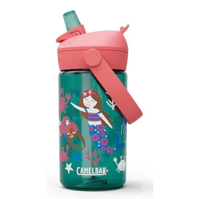 Afbeelding van Camelbak Thrive Flip Straw Kids Drinkfles 414 Ml Mermaid Friends Multicolour Drinkflessen