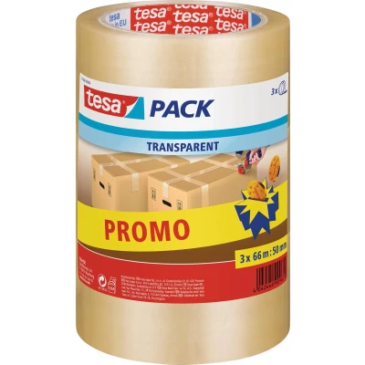Afbeelding van Verpakkingstape Tesa 57008 50mmx66m transparant promopack