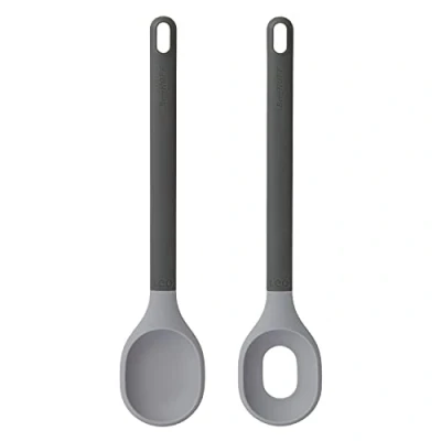 Afbeelding van LEO Set saladebestek grijs Gris