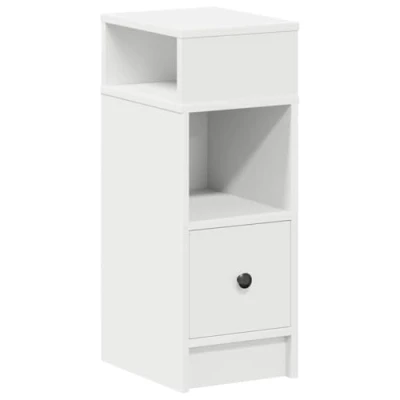 Afbeelding van vidaXL Nachtkastje met lade 25x31x66 cm wit