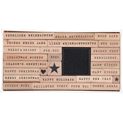 Afbeelding van Stempelset Merry Christmas, handschrift FSC 100%