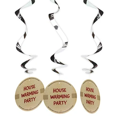 Afbeelding van Folat Spiral hangdecoratie House Warming (3 stuks)