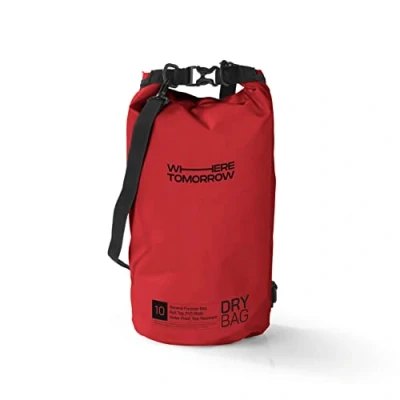 Afbeelding van Where Tomorrow PVC dry bag Style 01 10L rood