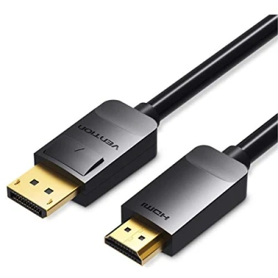 Afbeelding van DisplayPort naar HDMI Kabel Vention HADBH 2 m Zwart