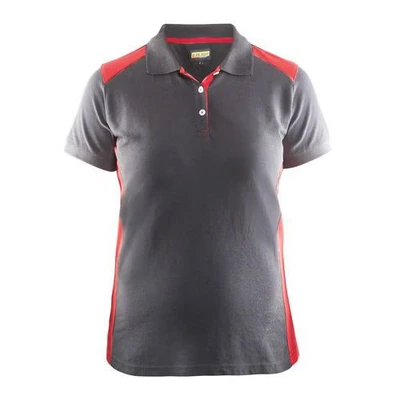 Image de Polo femme gris/rouge