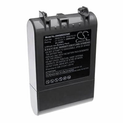 Afbeelding van vhbw Accu compatibel met Dyson SV11, V7, V7 Animal, Motorhead Pro stofzuiger Home Cleaner huishoudelijke robot (2000 mAh, 21,6 V, Li Ion)