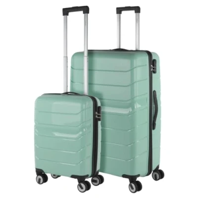 Afbeelding van ITACA Travel Bagage Set Super Resistant Material. reisbagage hangslot met combinatie TSA 760400, Groen