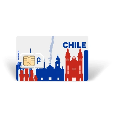 Afbeelding van Simkaart Chili 12GB Data Prepaid Met Snel 4G/5G Internet En Bellen Op Reis In Zuid Amerika Airport Telecom