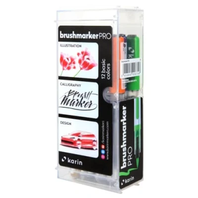 Afbeelding van Karin Brushmarker Pro Set Basis 12 stuks