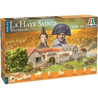 Afbeelding van 1:72 Italeri 6197 La Haye Sainte Waterloo 1815 Battle Set Plastic Modelbouwpakket
