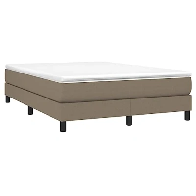 Image de vidaXL Cadre de lit sans matelas taupe 140x190 cm tissu3120512
