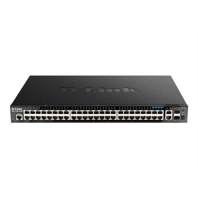 Afbeelding van D Link DGS 1520 52MP Managed L3 Gigabit Ethernet (10/100/1000) Power over (PoE) 1U Zwart
