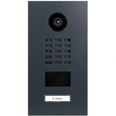 Afbeelding van DoorBird D2101V Buitenunit voor Video deurintercom via WiFi LAN RVS, RAL 7016 (zijdemat)