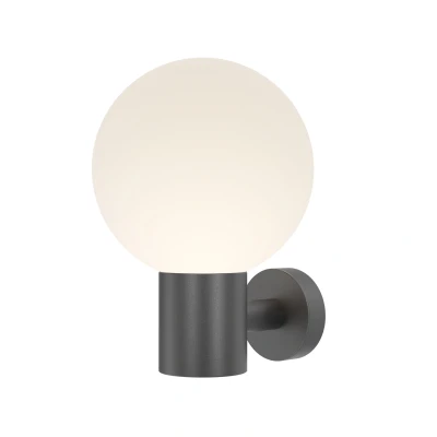 Afbeelding van Maytoni Outdoor Wandlamp Bold Zwart Ø20
