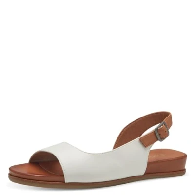 Afbeelding van Jana 8 28160 42 plateausandalen voor dames, Wit.