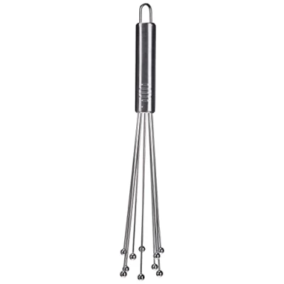 Image de Metaltex 233216010 Fouet Imperial avec balles, Acier Inoxydable, Argent, 30 x 2 cm
