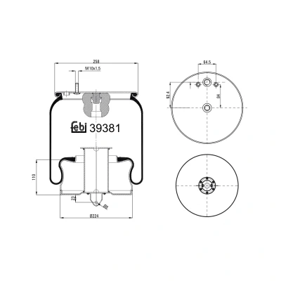 Afbeelding van Febi Bilstein Veerbalg 39381