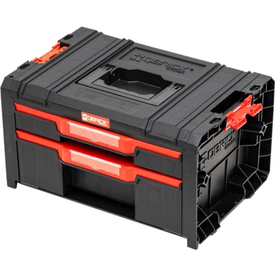 Afbeelding van Qbrick System PRO Lade 2 Gereedschapskist 2.0 Basic stapelbaar 450 x 310 244 mm 4,5 l 9,5 IP54 met twee laden 5 verdelers