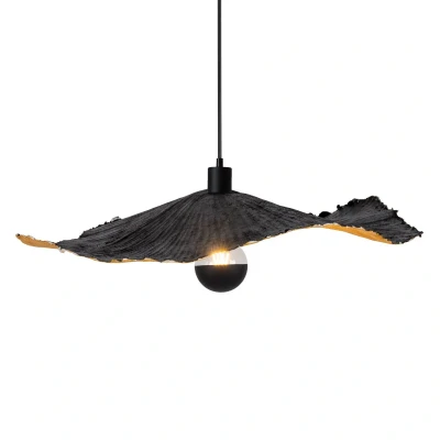 Afbeelding van Hanglamp Crazy Paper, zwart goud, Ø 56cm