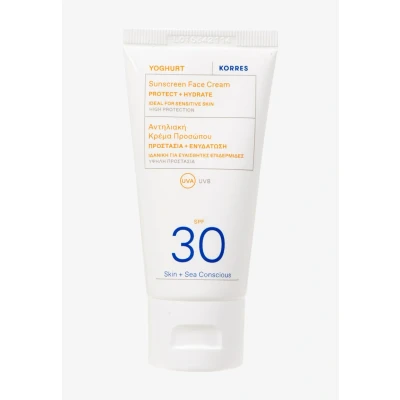 Afbeelding van Korres Yoghurt Sunscreen FACE Cream SPF30 Zonnebrandcrème, Maat: 50 ml,