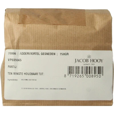 Afbeelding van Jacob Hooy Adderwortel Gesneden 250GR