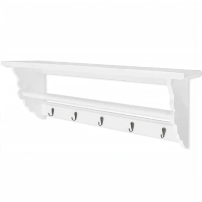 Afbeelding van Kapstok barokstijl MDF wit