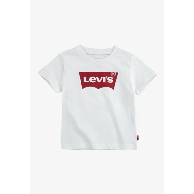Afbeelding van Levi&#039;s JongensMeisjes T shirt met logoprint in de kleur Wit, maat: 62