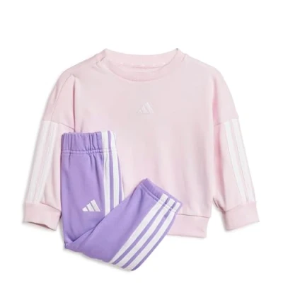 Afbeelding van adidas Performance Essentials Jogger Infant Unisex SET Trainingspak voor kinderen, Maat: 68, Clear pink/white