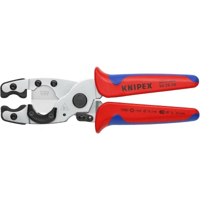 Image de KNIPEX 90 25 20 coupe tube pour le raccordement de tuyaux et tubes protection avec poignées multi composants zinguées 210