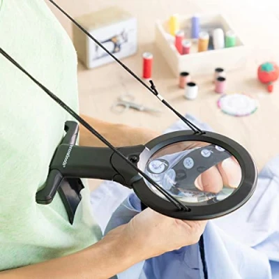 Afbeelding van Hands Free Magnifying Glass with LED light Zooled InnovaGoods