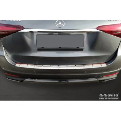 Afbeelding van Achterbumperbescherming roestvrij staal compatibel met Mercedes GLE II (W167) Facelift excl. AMG 2023 &#039;Ribs&#039;