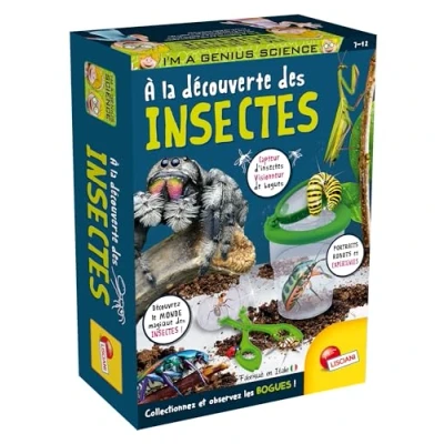 Afbeelding van Lisciani I&#039;m A Genius de ontdekking van insecten voor kinderen vanaf 7 jaar observatieset vangt en observeert inclusief net observatorium educatief spel gemaakt in Italië