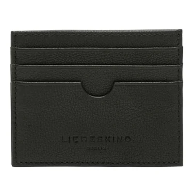 Afbeelding van LIEBESKIND BERLIN Leren Kaarthoes Men Wallets Harris Card Holder Black Zwart