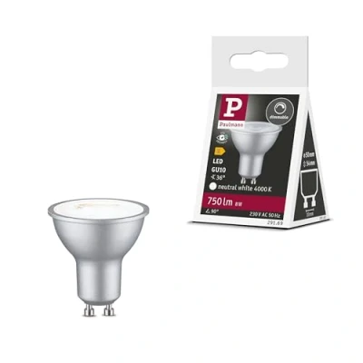 Afbeelding van Paulmann 29169 LED lamp Energielabel E (A G) GU10 Reflector 8 W Neutraalwit (Ø x h) 50 mm 54 1 stuk(s)