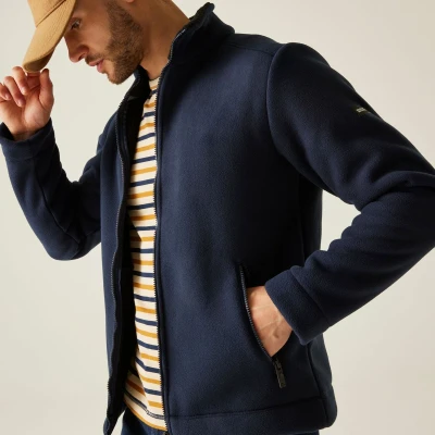 Afbeelding van Regatta Garrian II Navy Black Fleece Jas Heren
