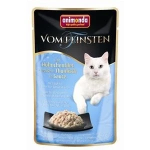 Afbeelding van 18 x 50 g Animonda Vom Feinsten Adult in saus kipfilet + witte tonijn nat kattenvoer