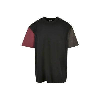 Afbeelding van Urban Classics Oversized Colorblock Tshirt print, Heren, Maat: Medium, Black