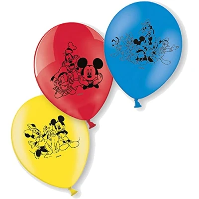 Afbeelding van Set van 6 Mickey Mouse latexballonnen