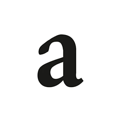 Afbeelding van letter a sticker in zwart, serifs, hoogte 10 cm, extra zelfklevend huisnummer, om op te plakken voor buiten, brievenbus, deur, weerbestendig