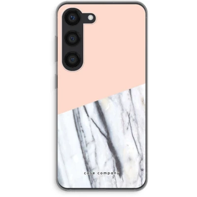 Afbeelding van Case Company® hoesje geschikt voor Samsung Galaxy S23 A touch of peach Soft Cover Telefoonhoesje Bescherming aan alle Kanten en Schermrand