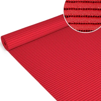 Afbeelding van ANRO Badmat van zacht schuim, antislip, vuurrood, 65 x 100 cm